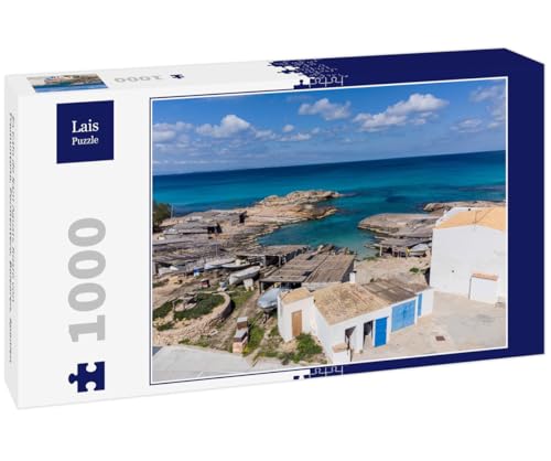 Lais Puzzle Es Calo de Sant Agusti, Küste von Tramuntana, Formentera, Balearen, Spanien 1000 Teile von Lais Puzzle