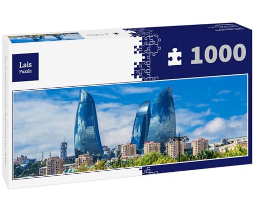 Lais Puzzle Flammentürme im Stadtbild von Baku 1000 Teile Panorama von Lais Puzzle