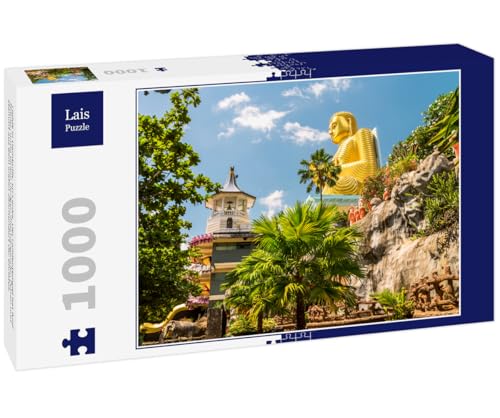Lais Puzzle Höhle in Dambulla, Sri Lanka. Der Höhlentempel hat fünf Höhlen unter einem riesigen überhängenden Felsen und stammt aus dem ersten Jahrhundert vor Christus. 1000 Teile von Lais Puzzle