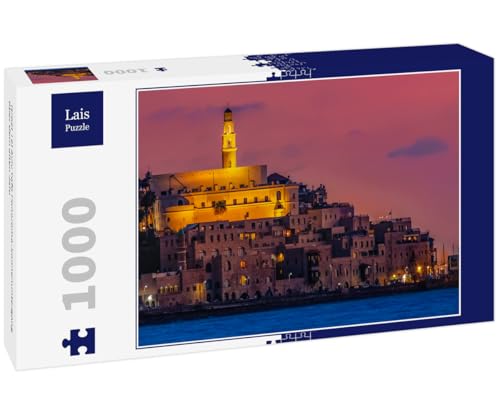 Lais Puzzle Israel Tel Aviv Yafo Panorama-Sonnenuntergang über dem Alten Jafo 1000 Teile von Lais Puzzle