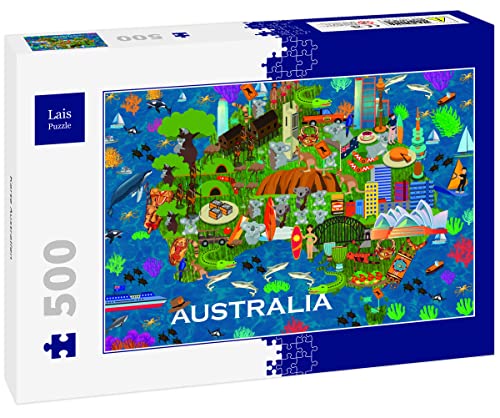 Lais Puzzle Karte Australien 500 Teile von Lais Puzzle