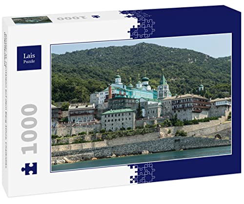 Lais Puzzle Kloster St. Pantaleon auf dem Berg Athos, Chalkidiki, Griechenland 1000 Teile von Lais Puzzle