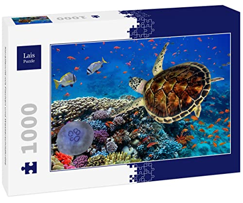 Lais Puzzle Korallenriff mit Fischen und Wasserschildkröte 1000 Teile von Lais Puzzle