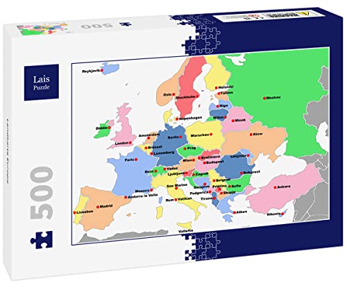 Lais Puzzle Landkarte Europa 500 Teile von Lais Puzzle