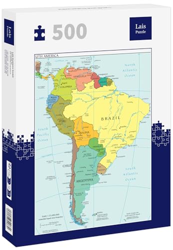 Lais Puzzle Landkarte Südamerika 500 Teile von Lais Puzzle