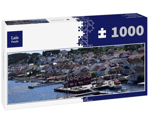 Lais Puzzle Langesund Hafen 1000 Teile Panorama von Lais Puzzle