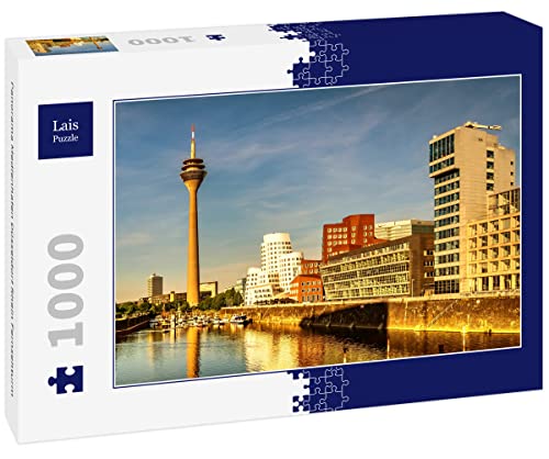 Lais Puzzle Panorama Medienhafen Düsseldorf Rhein Fernsehturm 1000 Teile von Lais Puzzle