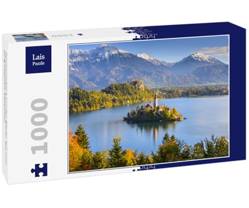 Lais Puzzle Panoramablick auf den Bleder See vom Berg Osojnica, Slowenien 1000 Teile von Lais Puzzle