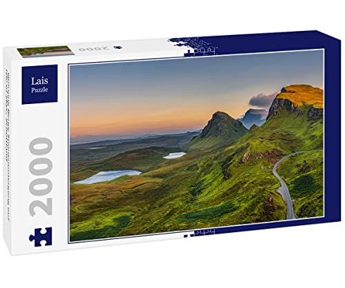 Lais Puzzle Quiraing Berge Sonnenuntergang auf Isle of Skye, Schottland 2000 Teile von Lais Puzzle