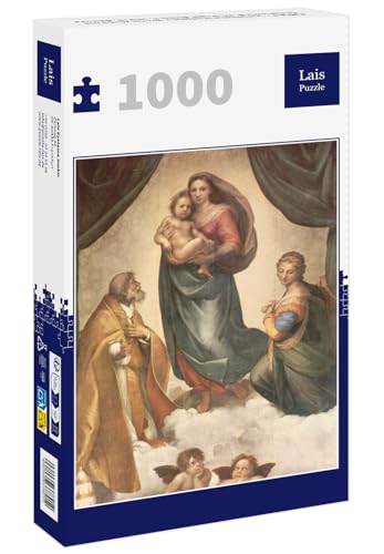 Lais Puzzle Raffael - Sixtinische Madonna, Szene: Maria mit Christuskind, HL. Papst Sixtus II. und HL. Barbara 1000 Teile Lais Puzzle Raffael - Sixtinische Madonna, Szene: Maria mit Christuskind, HL. Papst Sixtus II. und HL. Barbara 1000 Teile von Lais Puzzle