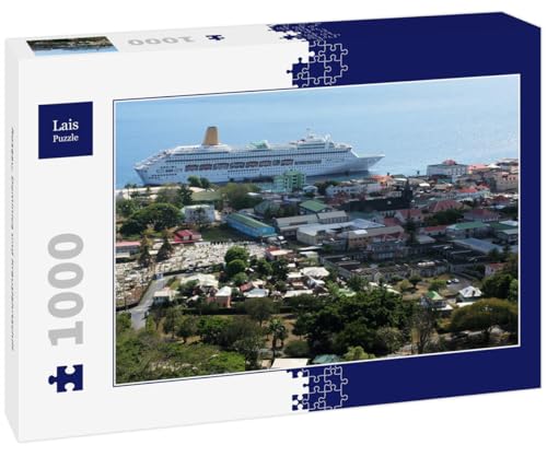 Lais Puzzle Roseau, Dominica und Kreuzfahrtschiff 1000 Teile von Lais Puzzle