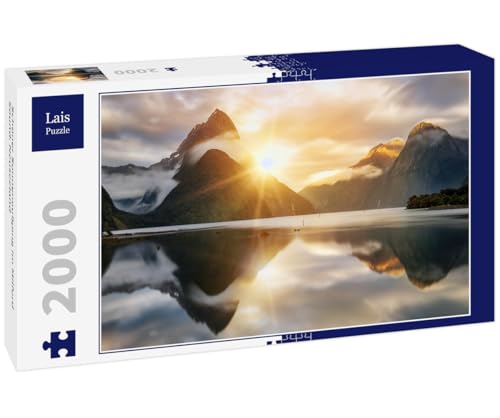 Lais Puzzle Schöner Sonnenaufgang im Milford Sound, Neuseeland 2000 Teile von Lais Puzzle