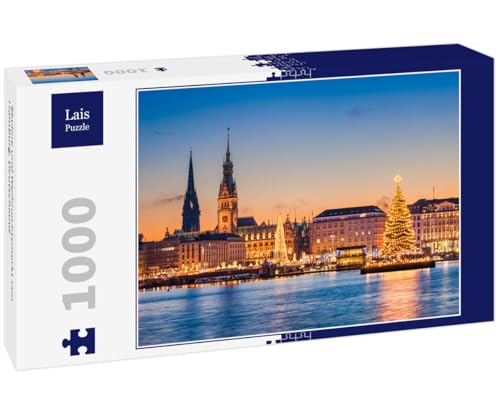 Lais Puzzle Skyline und Weihnachtsmarkt von Hamburg, Deutschland 1000 Teile von Lais Puzzle