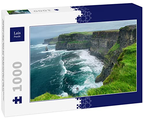 Lais Puzzle Spektakulärer Blick auf die berühmten Cliffs of Moher und den Wilden Atlantik, Grafschaft Clare, Irland 1000 Teile von Lais Puzzle