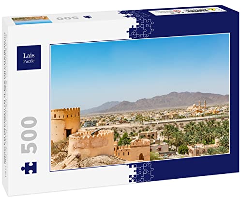 Lais Puzzle Stadt Nakhal in der Region Al Batinah in Oman. Sie liegt etwa 120 km westlich von Muscat, der Hauptstadt des Omans. 500 Teile von Lais Puzzle