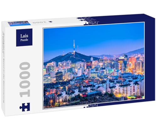 Lais Puzzle Stadtbild von Seoul in der Dämmerung in Südkorea 1000 Teile von Lais Puzzle