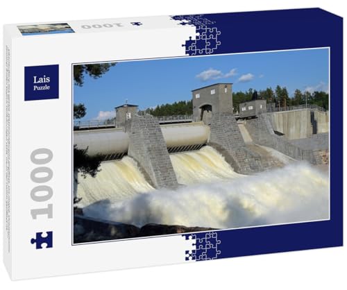 Lais Puzzle Überlauftore des Imatra-Wasserkraftwerks geöffnet 1000 Teile von Lais Puzzle