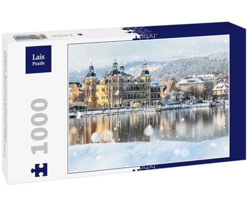 Lais Puzzle Velden, Schloss am Wörthersee, Wintermärchen in Kärnten, Österreich 1000 Teile von Lais Puzzle