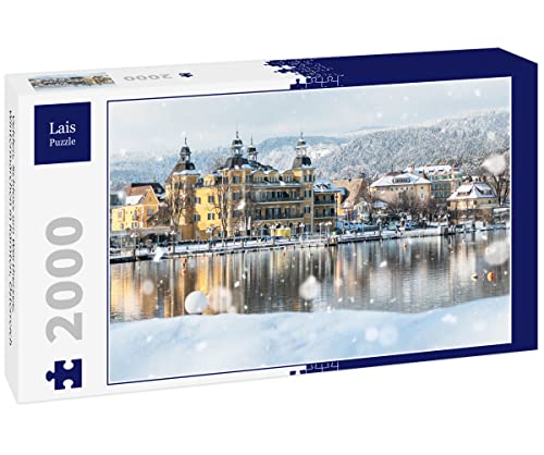 Lais Puzzle Velden, Schloss am Wörthersee, Wintermärchen in Kärnten, Österreich 2000 Teile von Lais Puzzle