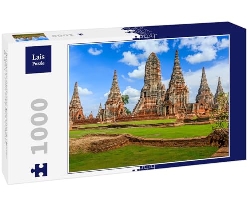 Lais Puzzle Wat Chaiwatthanaram-Tempel in der Provinz Ayutthaya. Historischer Park Ayutthaya, Thailand 1000 Teile von Lais Puzzle