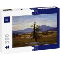 Lais Puzzle Caspar David Friedrich - Einsamer Baum (Dorflandschaft bei Morgenbeleuchtung, Harzlandschaft) 500 Teile von Lais Systeme