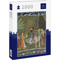 Lais Puzzle Indischer Maler um 1660 - Râgmâlâ-Serie, Vasanta Râginî, Krishna tanzt zur Musik zweier Mädchen 1000 Teile von Lais Systeme