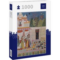 Lais Puzzle Indischer Maler von 1662 - Râgmâlâ-Serie, Szene: Edelmann und Dame beobachten Tauben 1000 Teile von Lais Systeme