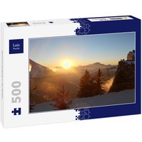 Lais Puzzle Sonnenuntergang in den Bergen 500 Teile von Lais Systeme