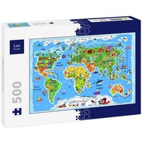 Lais Puzzle Weltkarte in französisch 500 Teile Lais Puzzle Weltkarte in französisch 500 Teile von Lais Systeme