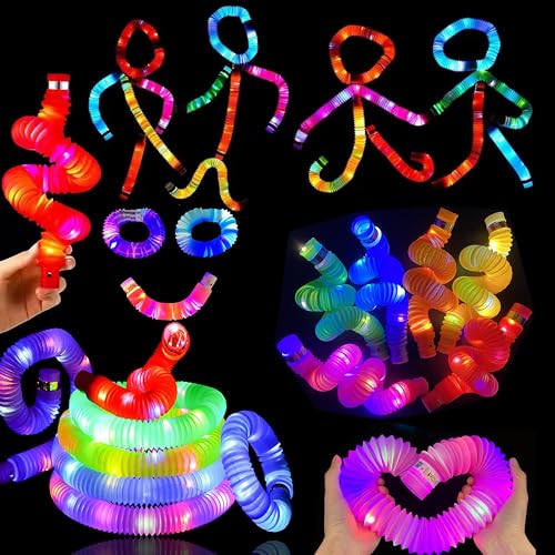 Knicklicht Pop Tubes,12PCS Leuchtstäbe,LED Leuchtspielzeug,LED Stretchrohr,Party Supplies Leuchtstäbe,Partyzubehör im Dunkeln Röhrchen,Geburtstagsparty Dekoration Set, Leuchtende Armbänder Party Deko Knicklicht Pop Tubes,12PCS Leuchtstäbe,LED Leuchtspielzeug,LED Stretchrohr,Party Supplies Leuchtstäbe,Partyzubehör im Dunkeln Röhrchen,Geburtstagsparty Dekoration Set, Leuchtende Armbänder Party Deko von LakiHomi