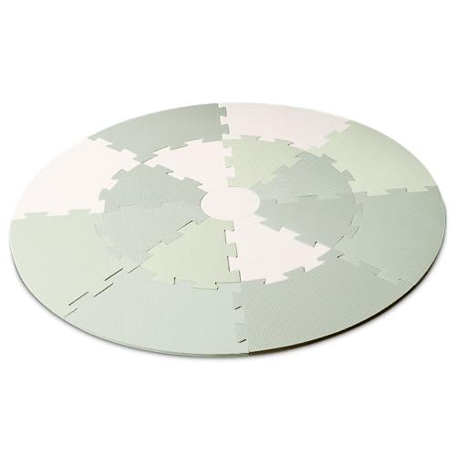 Beeloom - Kinderspielmatte, Green PLAYMAT, für Kinder und Babys, rundes Puzzle, in Teile zerlegbar, aus Eva-Schaum, Farbe grün Beeloom - Kinderspielmatte, Green PLAYMAT, für Kinder und Babys, rundes Puzzle, in Teile zerlegbar, aus Eva-Schaum, Farbe grün von Beeloom