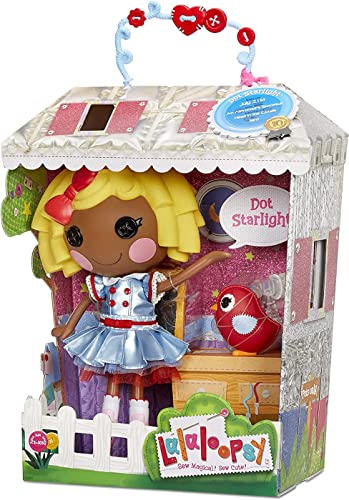 Lalaloopsy Puppe Dot Starlight mit Haustier "Bird" - 33 cm Astronautenpuppe mit glänzendem blauem Outfit & Schuhen, in wiederverwendbarem Haus-Spielset für Kinder ab 3 Jahren - Exklusiv bei Amazon von Lalaloopsy