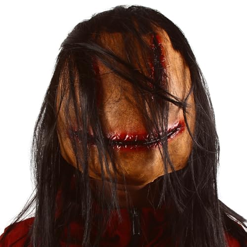 Lalieffacely Gruselige Halloween Maske Horror Teufelsmaske für Halloween Party Cosplay (Braun) von Lalieffacely