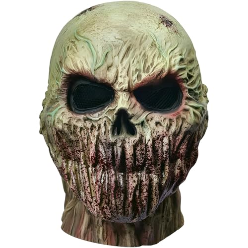 Lalieffacely Horror Maske für Halloween (Grün) von Lalieffacely