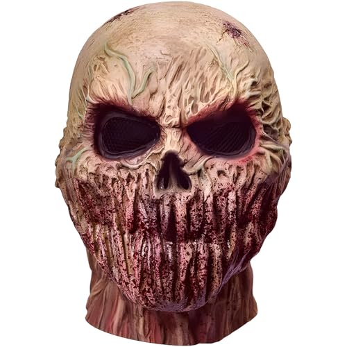 Lalieffacely Horror Maske für Halloween (Rot) von Lalieffacely