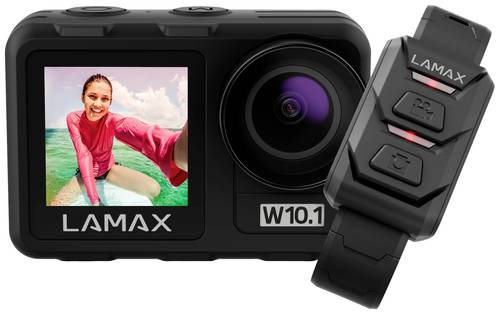 Lamax W10.1 Action Cam 4K, Bildstabilisierung, Dual-Display, Wasserfest, Touch-Screen, Full-HD, WLAN von Lamax