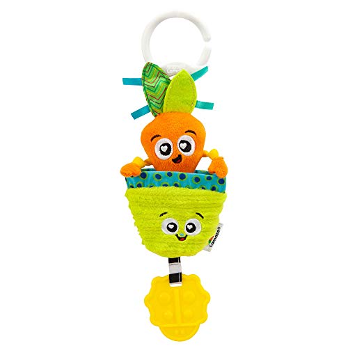 LAMAZE Candy The Carrot, Mini Clip on Pram and Pushchair Newborn Baby Toy, Sensory Toy for Babies with Colours and Sounds, Development Toy for Boys and Girls Aged 0 Months +, Multicoloured von Lamaze