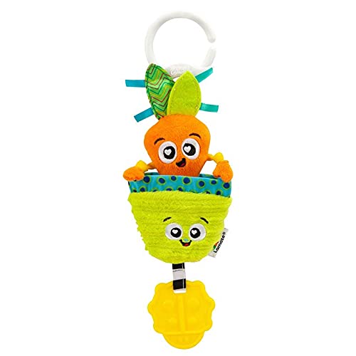 LAMAZE Candy The Carrot, Mini Clip on Pram and Pushchair Newborn Baby Toy, Sensory Toy for Babies with Colours and Sounds, Development Toy for Boys and Girls Aged 0 Months +, Multicoloured von Lamaze