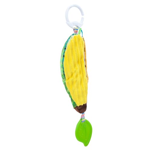 LAMAZE Bea the Banana, Clip on Pram and Pushchair Newborn Baby Toy, Sensory Toy for Babies with Colours and Sounds, Development Toy for Boys and Girls Aged 0 to 24 Months, Gelb von Lamaze