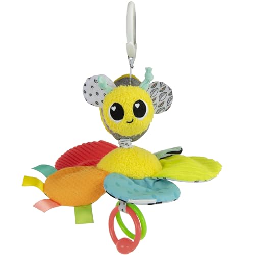 LAMAZE Clip-on Autositz und Kinderwagenspielzeug - Buzzy The Bee - faltige Autositzspielzeug und Kinderwagenspielzeug - Sensorisches Spielzeug für Babys - Reisespielzeug für Auto - Babyspielzeug im LAMAZE Clip-on Autositz und Kinderwagenspielzeug - Buzzy The Bee - faltige Autositzspielzeug und Kinderwagenspielzeug - Sensorisches Spielzeug für Babys - Reisespielzeug für Auto - Babyspielzeug im von Lamaze