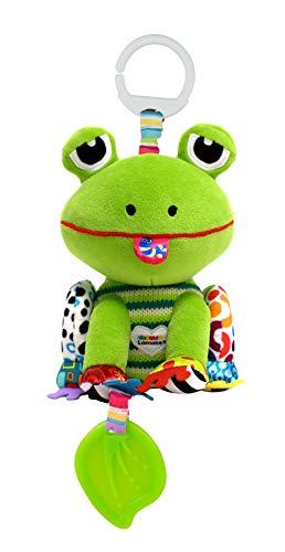 Lamaze Baby Spielzeug "Jake, der Frosch" Clip & Go, das hochwertige Kleinkindspielzeug. Der quietschbunte Greifling quakt, fördert die Motorik und ist das perfekte Kinderwagenspielzeug und Kuscheltier von Lamaze