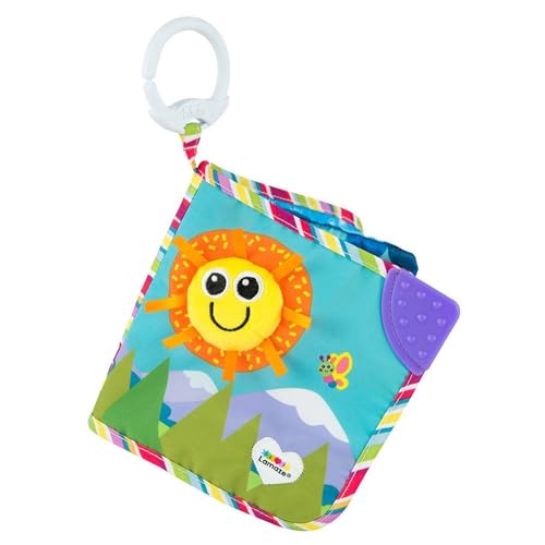 Lamaze L27186 Baby, Freundebuch Clip & Go, Hochwertiges Kleinkindspielzeug, Weiches Fühlbuch aus Stoff, BabyBuch Anhänger zur Stärkung der ElternKindBeziehung, Babygeschenke, Babybuch ab 0 Monaten von Lamaze