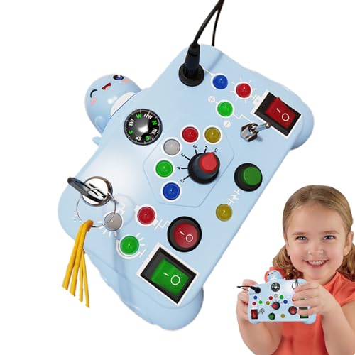 Lambo Kleinkind beschäftigt sensorisches Spielzeug,Montessori LED-Brett | Sensorisches LED-Spielzeug für Kleinkinder, -Brett,Vorschulspielzeug zur Schulung der Sinneswahrnehmung für Kinder von Lambo