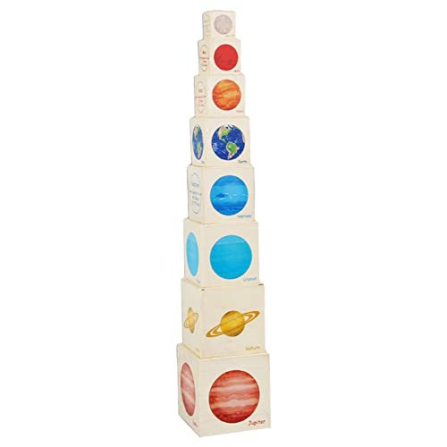 Lambo Lebenszyklus-Puzzle – Bausatz für Lebenszyklus-Spielzeug Montessori Holzblöcke – stapelbare Blöcke – Set mit Figuren für Stapelblöcke von Spielzeug, Spiel von Lambo