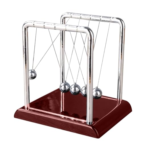 Lambo Newtons Cradle Pendel Waage 5 Kugeln, Newton's Cradle – Pendel mit 5 Kugeln, klassisch, Newton Swing Ball – Gadget für wissenschaftliche Physik, Büro-Spielzeug für Zuhause und Lambo Newtons Cradle Pendel Waage 5 Kugeln, Newton's Cradle – Pendel mit 5 Kugeln, klassisch, Newton Swing Ball – Gadget für wissenschaftliche Physik, Büro-Spielzeug für Zuhause und von Lambo