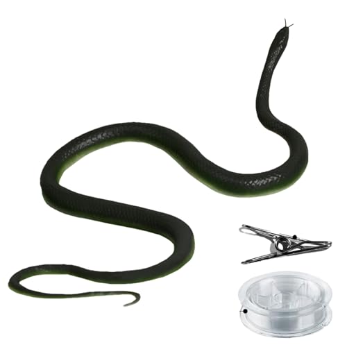 Lambo Schlange aus Gummi, Schlangenwitz mit Schnur und Clip, 120 cm, lang, realistisch, weich, aus Gummi, Schlange für Garten, Zubehör, lustig, Witz, Spielzeug wie künstliche Schlange Lambo Schlange aus Gummi, Schlangenwitz mit Schnur und Clip, 120 cm, lang, realistisch, weich, aus Gummi, Schlange für Garten, Zubehör, lustig, Witz, Spielzeug wie künstliche Schlange von Lambo