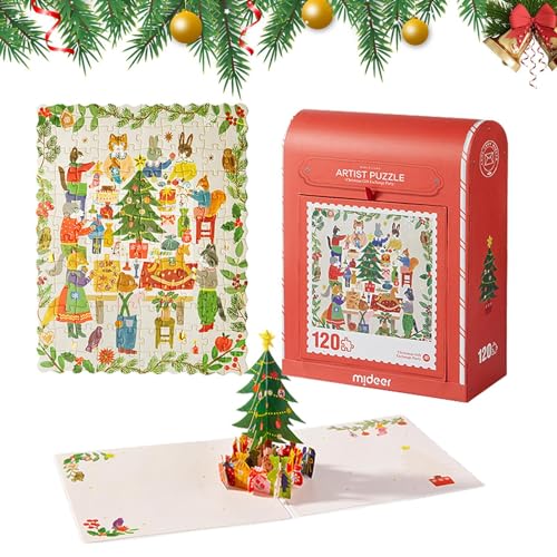 Lambo Urlaubspuzzles – Weihnachtspuzzle, 120 Teile, Anfänger-Puzzle für Jungen und Mädchen im Alter von 4 bis 6 Jahren, Lernspielzeug, Weihnachtsspielzeug für Belohnungen im Klassenzimmer Lambo Urlaubspuzzles – Weihnachtspuzzle, 120 Teile, Anfänger-Puzzle für Jungen und Mädchen im Alter von 4 bis 6 Jahren, Lernspielzeug, Weihnachtsspielzeug für Belohnungen im Klassenzimmer von Lambo