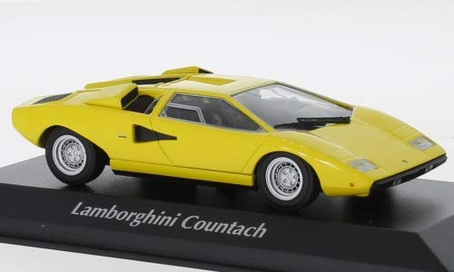 Lamborghini Countach LP 400, gelb, 1970, Modellauto, Fertigmodell, Maxichamps 1:43 von Lamborghini