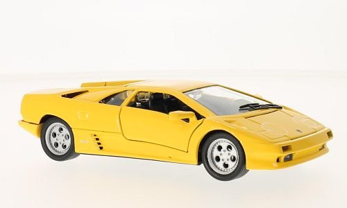 Lamborghini Diablo, gelb, 1998, Modellauto, Fertigmodell, Welly 1:24 von Lamborghini