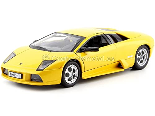 Lamborghini Murcielago, gelb, Modellauto, Fertigmodell, Welly 1:24 von Lamborghini